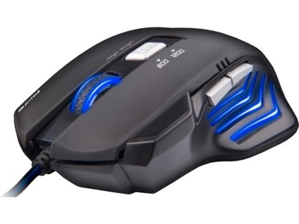 C-TECH myš AKANTHA, herní, modré podsvícení, 2400 DPI, USB