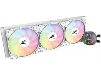 Zalman vodní chladič CPU ALPHA36 White /  3 x 120 mm / PWM / ARGB / bílý
