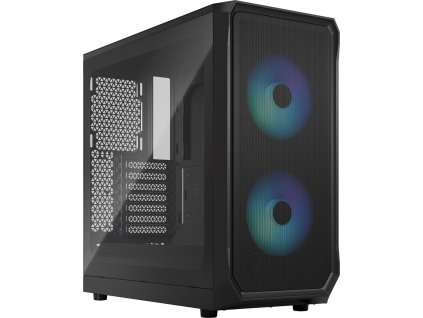 Fractal Design Focus 2 RGB Black TG Clear Tint/Midi Tower/Transpar./Černá