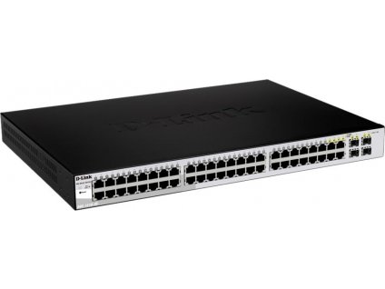 D-Link DGS-1210-48 52-port Gigabit Smart Switch, 48x GbE, 4x RJ45/SFP, fanless