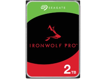 SEAGATE Ironwolf PRO Enterprise NAS HDD 2TB 7200rpm 6Gb/s SATA 256MB cache 8.9cm 3.5inch 24x7 for NAS RAID Rackmount systems BLK