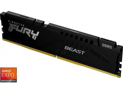 KINGSTON DIMM DDR5 16GB 5200MT/s CL36 FURY Beast Černá EXPO