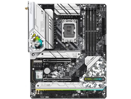ASRock MB Sc LGA1700 Z790 STEEL LEGEND WIFI, Intel Z790, 4xDDR5, 1xDP, 1xHDMI, WI-FI