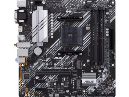 ASUS PRIME B550M-A WIFI II, AM4, AMD B550, 4xDDR4, 1xHDMI, 1xDVI, 1xVGA, WI-FI, mATX