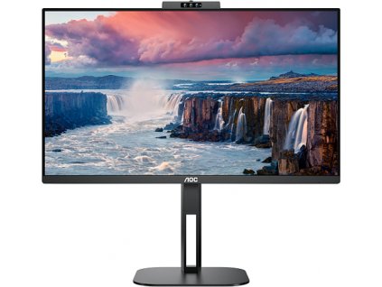 AOC 24V5CW/BK IPS LCD  WLED 23,8", 1920x1080, HDMI, DP, USB, USB-C, repro, pivot, webcam