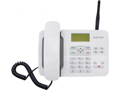 Aligator GSM stolní telefon T100, bílá