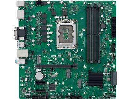 ASUS PRO B760M-C-CSM, LGA1700, Intel B760, 4xDDR5, 2xDP, 1xHDMI, 1xVGA, mATX