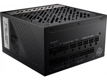 MSI zdroj MPG A850G PCIE5/ 850W/ ATX3.1/ akt. PFC/ 10 let záruka/ 135mm ventilátor/ plně modulární/ 80PLUS Gold