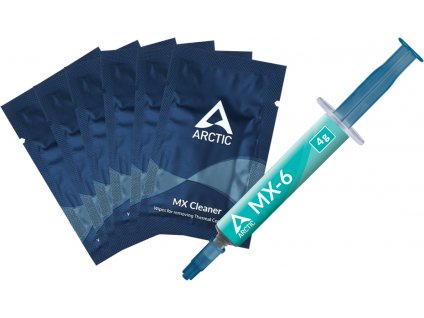 ARCTIC teplovodivá pasta MX-6 + 6x MX Cleaner, 4g