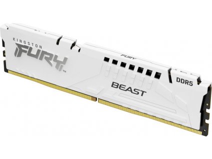 KINGSTON DIMM DDR5 32GB 5200MT/s CL40 FURY Beast Bílá XMP