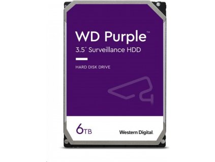 WD PURPLE WD64PURZ 6TB SATA/600 256MB cache, Low Noise, CMR