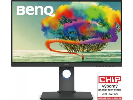 BENQ MT PD2700U 27",IPS,3840x2160,350 nits,1000:1,5ms,HDMI/ DP/mDP/USB,repro,VESA,cable:HDMI/mDPtoDP/USB,Glossy Black