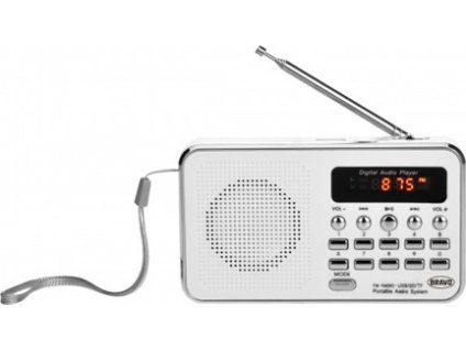 Bravo B-6039 Digitální rádio SAM bílé