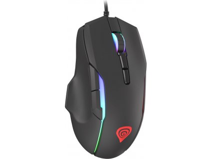 Genesis herní optická myš XENON 220 G2/RGB/Herní/Optická/Pro praváky/12 400 DPI/Drátová USB/Černá
