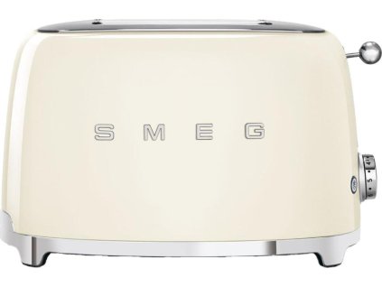 Smeg TSF01CREU toustovač / topinkovač, 2 toasty, 6 úrovní opékání, zásuvka na drobky, styl. 50. let, krémový