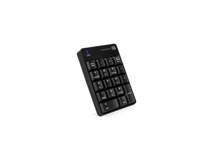 CONNECT IT NumCALC bezdrátová numerická klávesnice, (+ 1x AAA baterie zdarma), ČERNÁ