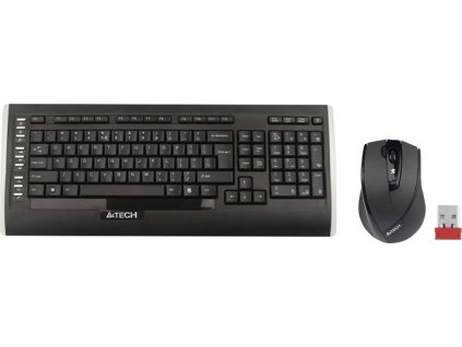A4tech 9300F set bezdr. kláv. + bezdr. V-Track optická myš,CZ/US, USB