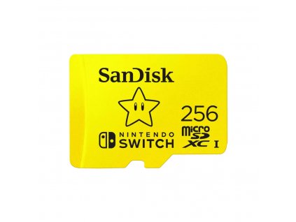 SanDisk MicroSDXC karta 256GB for Nintendo Switch (R:100/W:90 MB/s, UHS-I, V30,U3, C10, A1) licensed Product,Super Mario