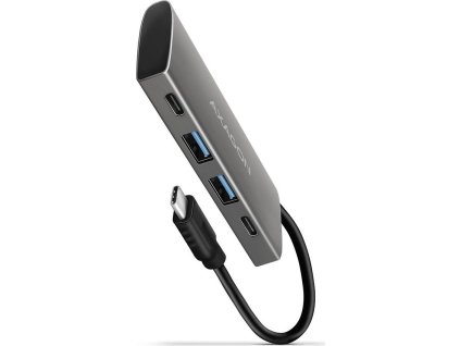 AXAGON HMC-4G2, USB 3.2 Gen 2 10 Gb/s hub, porty 2x USB-A, 2x USB-C, kabel USB-C 13cm