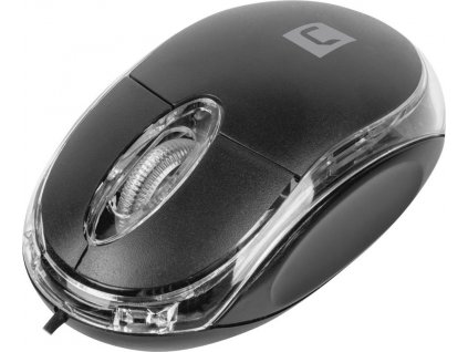 Natec optická myš VIREO 2/1000 DPI/Kancelářská/Optická/1 000 DPI/Drátová USB/Černá