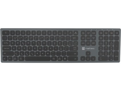 Natec klávesnice DOLPHIN/Bezdrátová Bluetooth/CZ-SK layout/Šedá