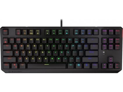 Endorfy herní klávesnice Thock TKL Khail  RD RGB /USB/ red sw. / drátová / mechanická / US layout / černá RGB