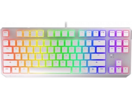 Endorfy herní klávesnice Thock TKL OWH Pudd.Khail  BL RGB /USB/ blue sw. / drátová / mechanická / US layout / bílá RGB