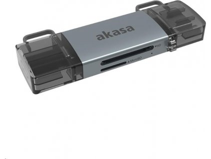AKASA čtečka karet AK-CR-12, externí, 2-In-1 USB 3.2