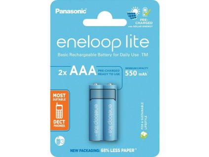 PANASONIC HR03 AAA 4LCCE/2BE ENELOOP LITE N, 550 mAh (Blistr 2ks)