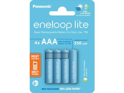 PANASONIC HR03 AAA 4LCCE/4BE ENELOOP LITE N, 550 mAh (Blistr 4ks)
