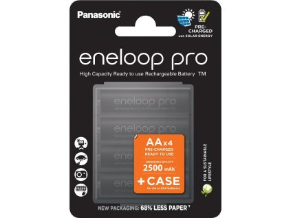 PANASONIC HR6 AA 3HCDE/4BE CASE ENELOOP PRO N, 2500 mAh (Blistr 4ks)