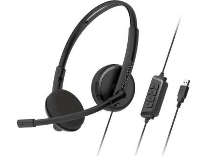 Creative HS-220 sluchátka USB s mikrofonem a potlačením šumu