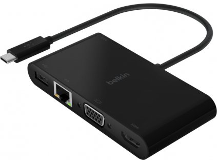 Belkin USB-C adaptér (HDMI, VGA, USB-A, LAN) + nabíjení 100W PD