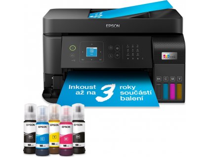 EPSON tiskárna ink EcoTank L5590, 4v1, A4, 1200x4800dpi, 33ppm, USB, LAN, Wi-Fi,Záruka 5 let  po registraci zdarma