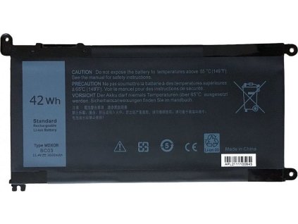 TRX baterie WDX0R/ 11.4V/ 3600 mAh/ Li-Ion/ Dell Inspiron 5368 5378 5379 5482 5565 5567 5568 5570 7560/ neoriginální