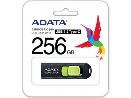 ADATA UC300 256GB USB 3.2 černá/zelená