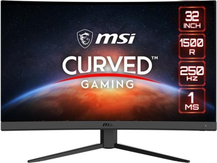 MSI LCD G32C4X, 31.5" 1920x1080, VA, 250Hz, 4ms, VESA 100x100mm, N/A, Black
