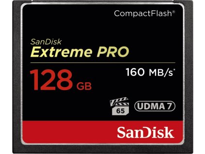 SanDisk Compact Flash 128GB Extreme Pro (160MB/s) VPG 65, UDMA 7