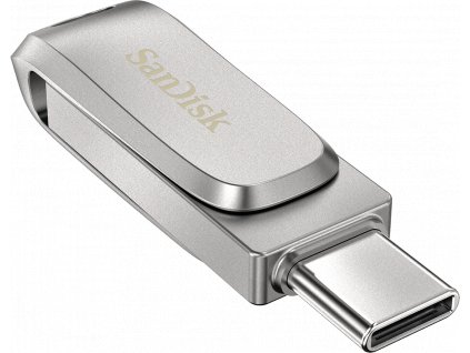 SanDisk Ultra Dual Drive Luxe/1TB/150MBps/USB 3.1/USB-A + USB-C/Stříbrná