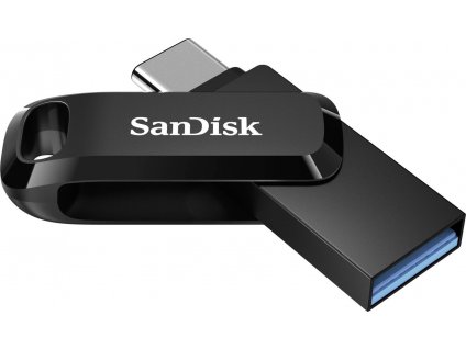 SanDisk Ultra Dual Drive Go/256GB/150MBps/USB 3.1/USB-A + USB-C/Černá