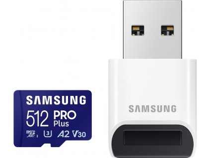 Samsung micro SDXC karta 512GB PRO Plus + USB adaptér