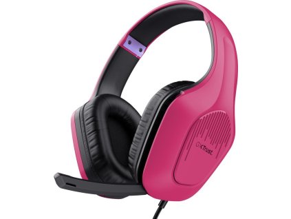 TRUST Herní sluchátka GXT 415P ZIROX růžová