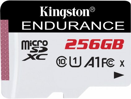 KINGSTON 256GB microSDXC Endurance 95R/45W C10 A1 UHS-I Card Only