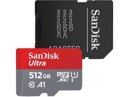 SanDisk Ultra/micro SDXC/512GB/150MBps/UHS-I U1 / Class 10/+ Adaptér