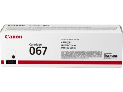 Canon TONER 067 černá pro i-SENSYS LBP631Cw, LBP633Cdwa, MF651Cw, MF655Cdw, MF657Cdw (1350 str.)