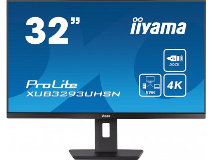 iiyama ProLite/XUB3293UHSN-B5/31,5"/IPS/4K UHD/60Hz/4ms/Black/3R