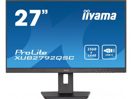 IIYAMA XUB2792QSC-B5 27inch IPS 2560x1440 350cd/m2 4ms HDMI DP