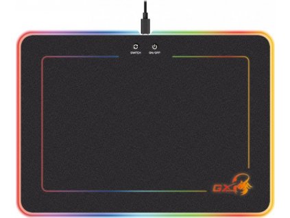 GENIUS podložka pod myš GX GAMING GX-Pad 600H RGB/ 350 x 250 x 5,5 mm/ tvrdá/ USB/ RGB podsvícení