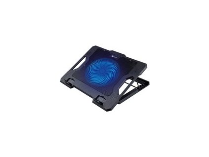 C-TECH chladící podložka pod NTB CLP-S100, Až 17", 1x 140mm, 2x USB, modré podsvícení