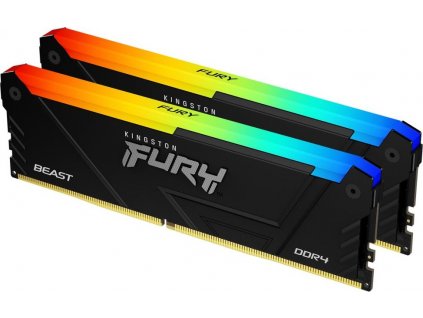 KINGSTON DIMM DDR4 32GB (Kit of 2) 3200MT/s CL16 FURY Beast RGB, XMP